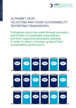 Alphabet Soup: Selecting and Using Sustainability Reporting Frameworks